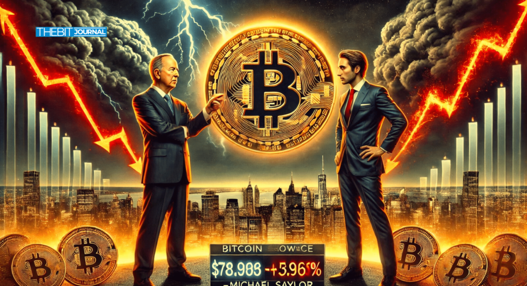 Peter Schiff Challenges Saylor to Bet Big as Bitcoin Dips Below $80K