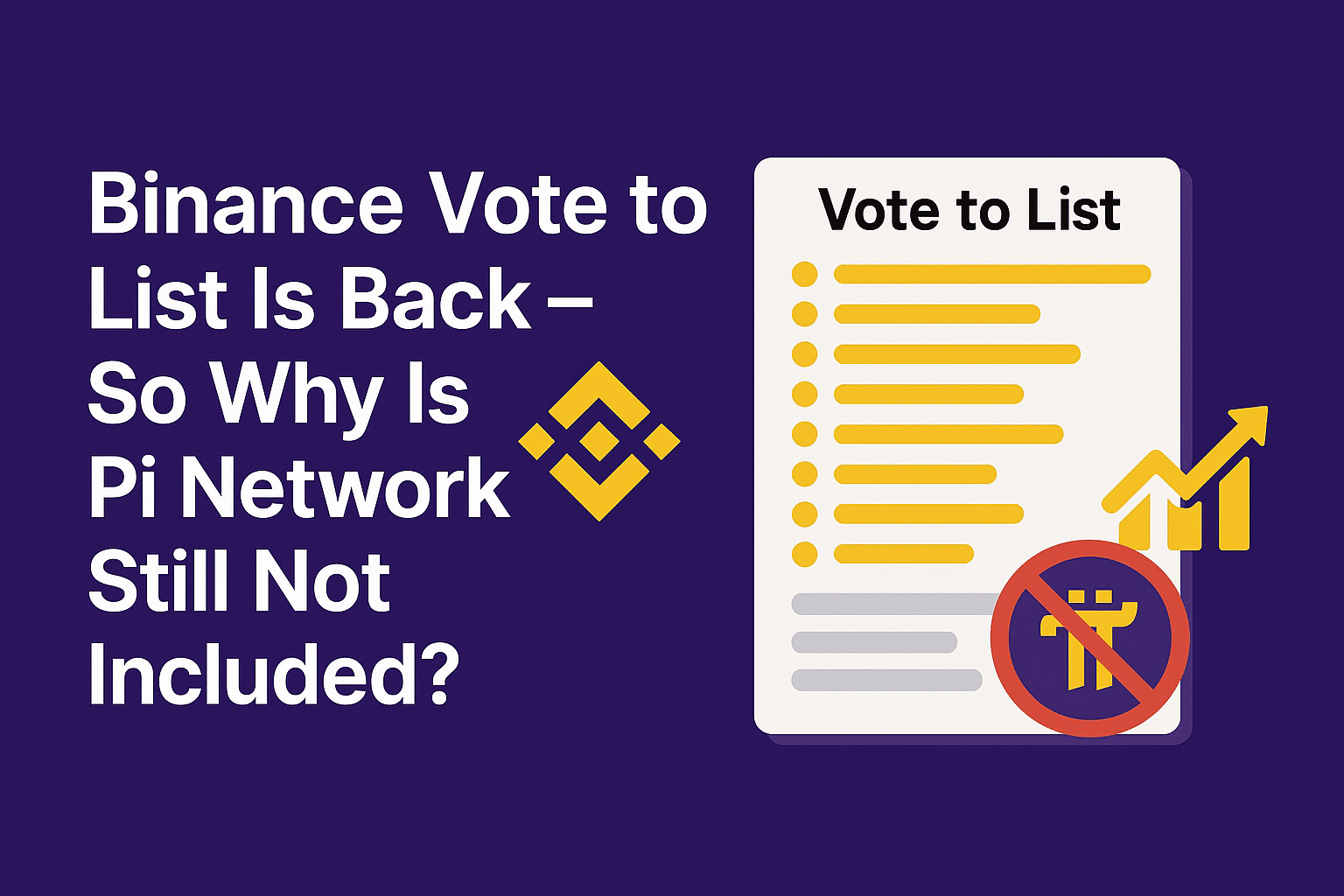 Binance Latest Vote to List Is Live But Why Is ‌Pi Network Missing Again