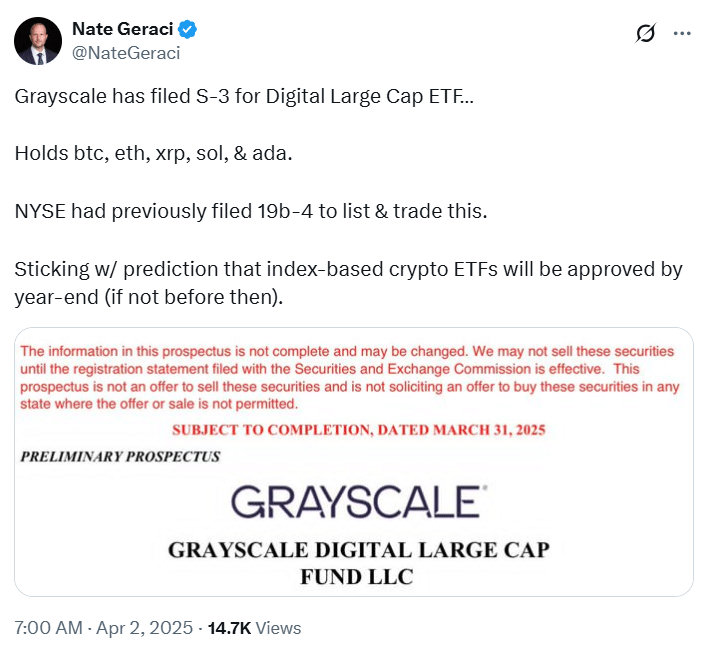 Grayscale S-3 Filling