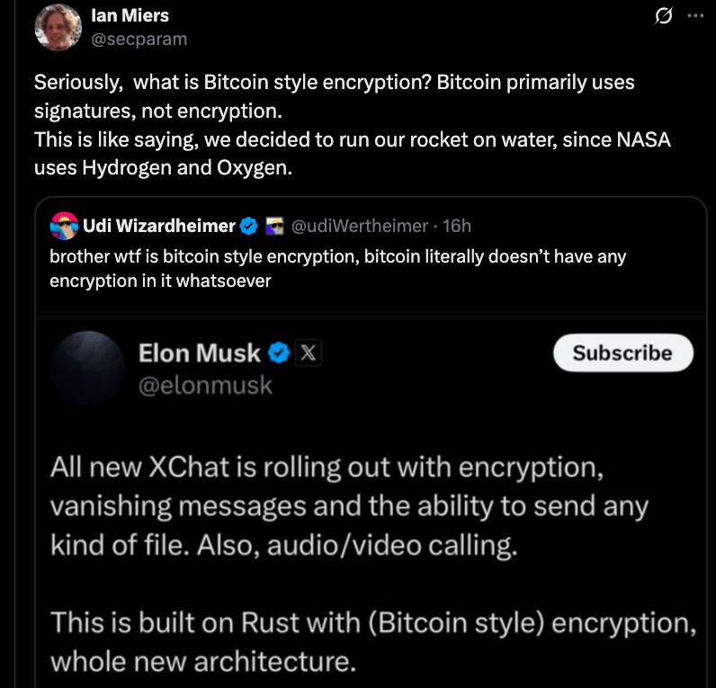 Elon Musk XChat