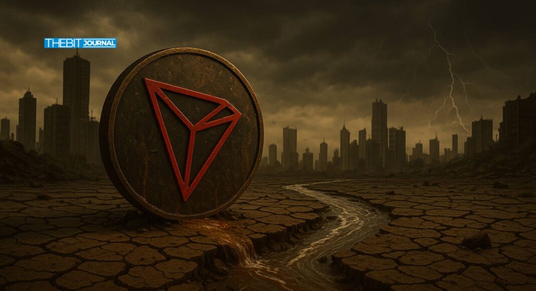 TRON Revenue Collapse Deepens as $185M Stablecoins Exit